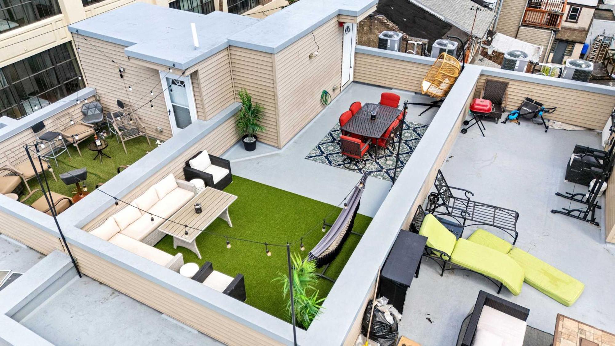 Villa Brand New Dbl Unit Roofdeck Outdoor Patio Filadelfia Esterno foto