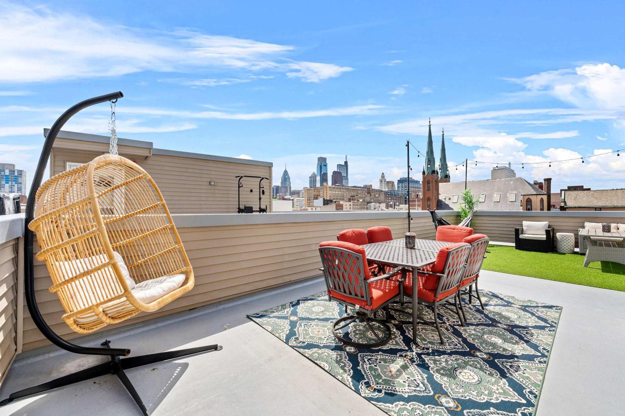 Villa Brand New Dbl Unit Roofdeck Outdoor Patio Filadelfia Esterno foto